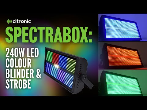 Citronic SpectraBox: 240W LED Colour Blinder and Strobe