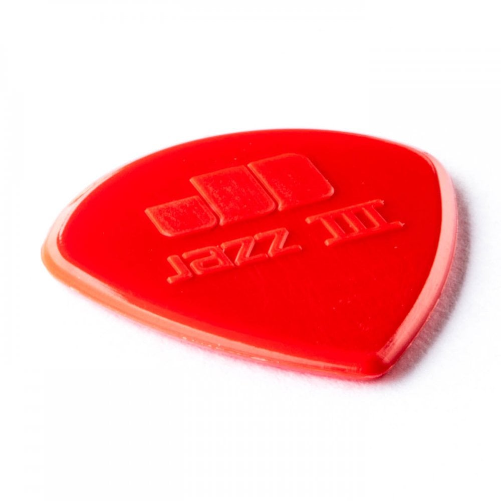 Dunlop Nylon Jazz III Guitar Pick 6 Pack, Red