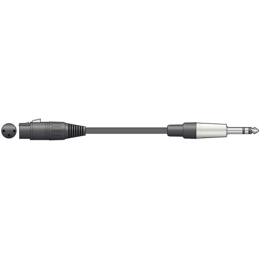 Chord Classic Audio Leads XLR Female - 6.3mm TRS Jack Plug