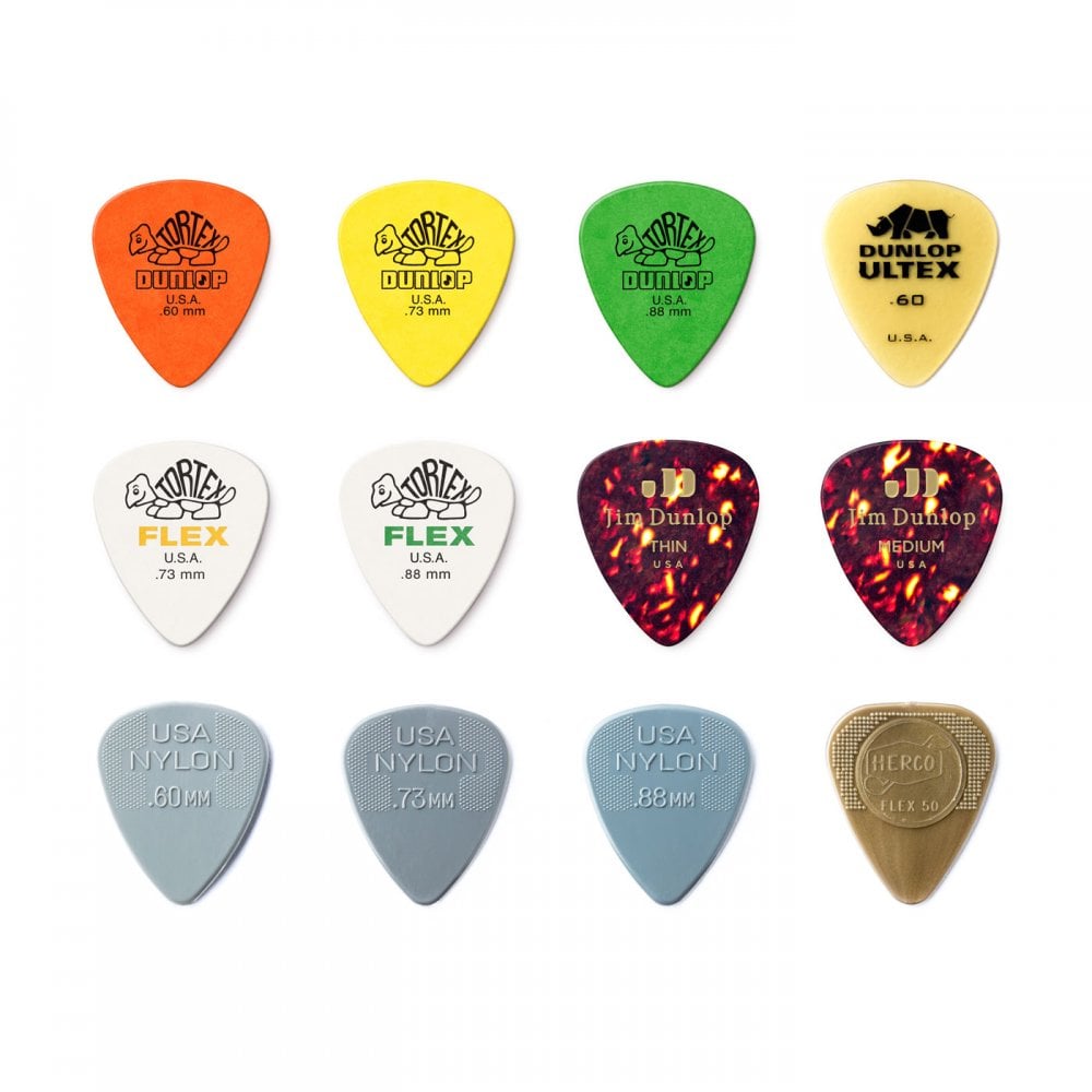 Dunlop PVP112 Acoustic Guitar Pick Variety 12 Pack