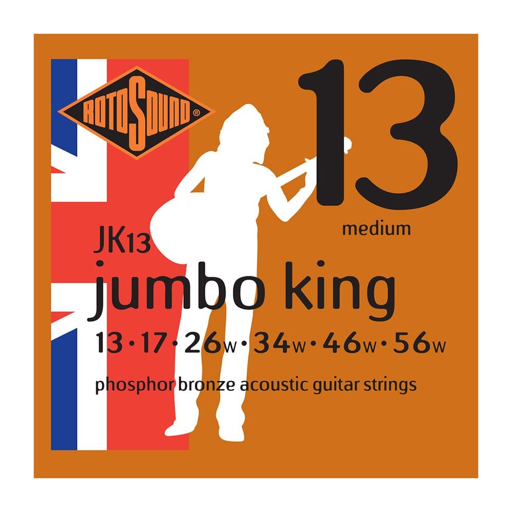 Rotosound JK13 Medium Acoustic Strings 13-56