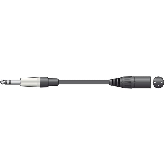 Classic Audio Leads 6.3mm TRS Jack Plug - XLR Male