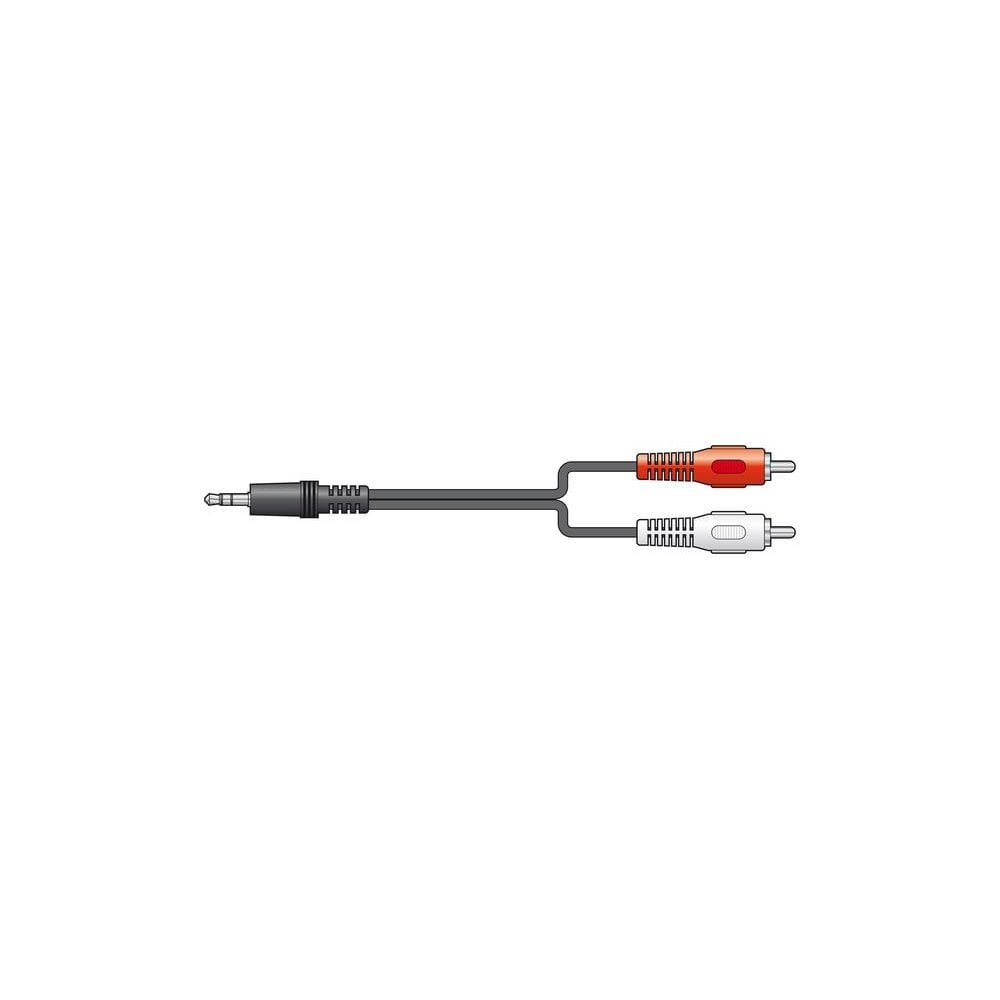 AV Link 3.5mm Stereo Jack - 2x Male RCA Phono 1.2m