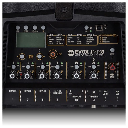 RCF EVOX JMIX8 Column PA System with Digital Mixer