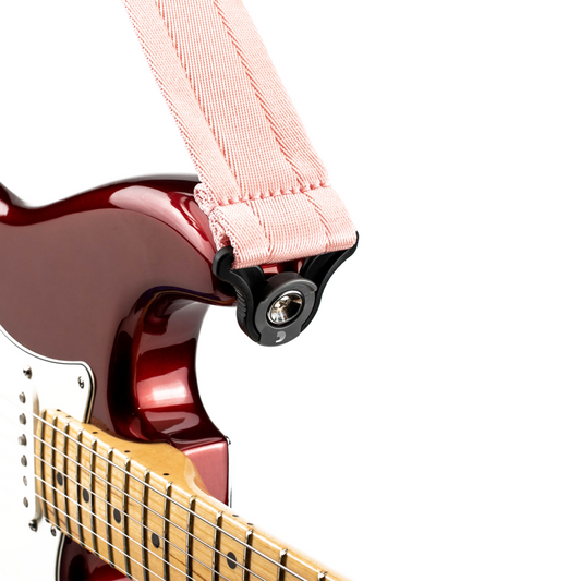 D'Addario 50BAL06 Auto Lock Guitar Strap, New Rose