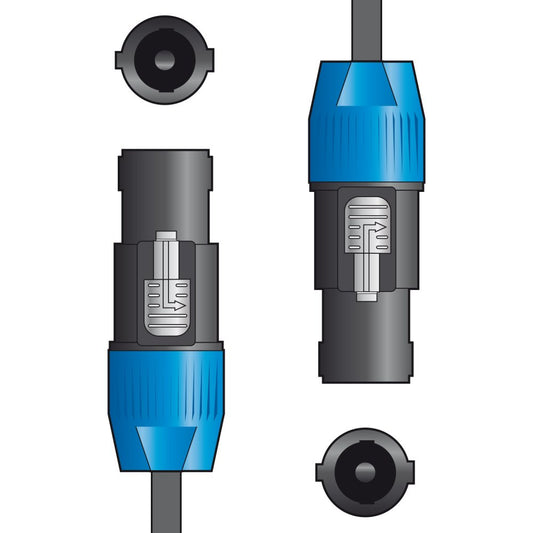 QTX Essential Speaker Leads Speaker Plug - Speaker Plug 6.0m
