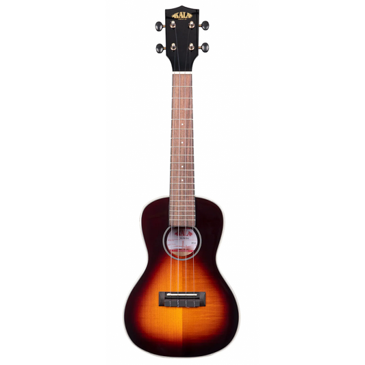 Kala Gloss Flame Maple Concert Ukulele, Tobacco Burst