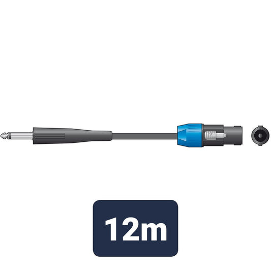 Standard Essential Speaker Leads 6.3mm Mono Jack Plug - Speaker Plug