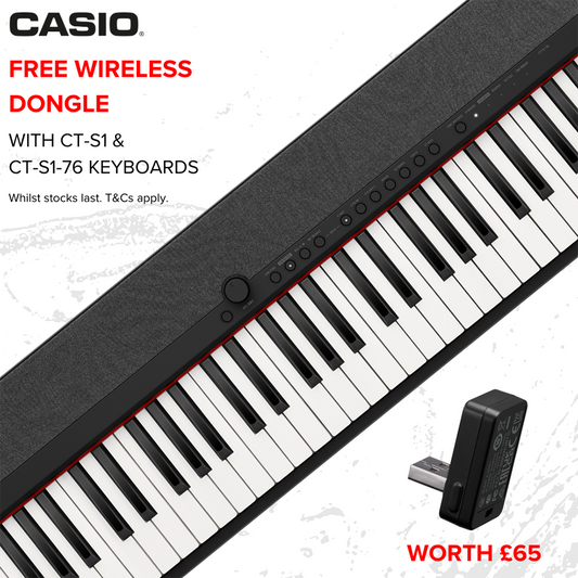 Casio CT-S1 Electronic Keyboard, White