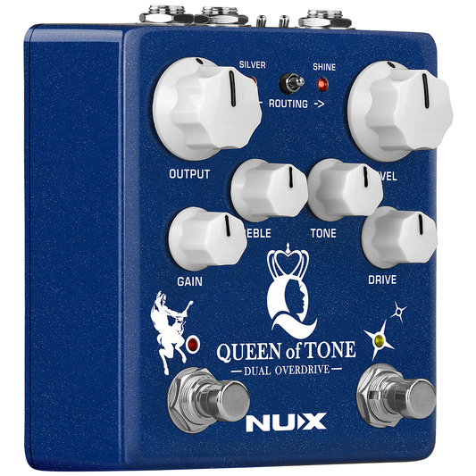 NUX Queen of Tone Dual Stacked Overdrive Effects Pedal