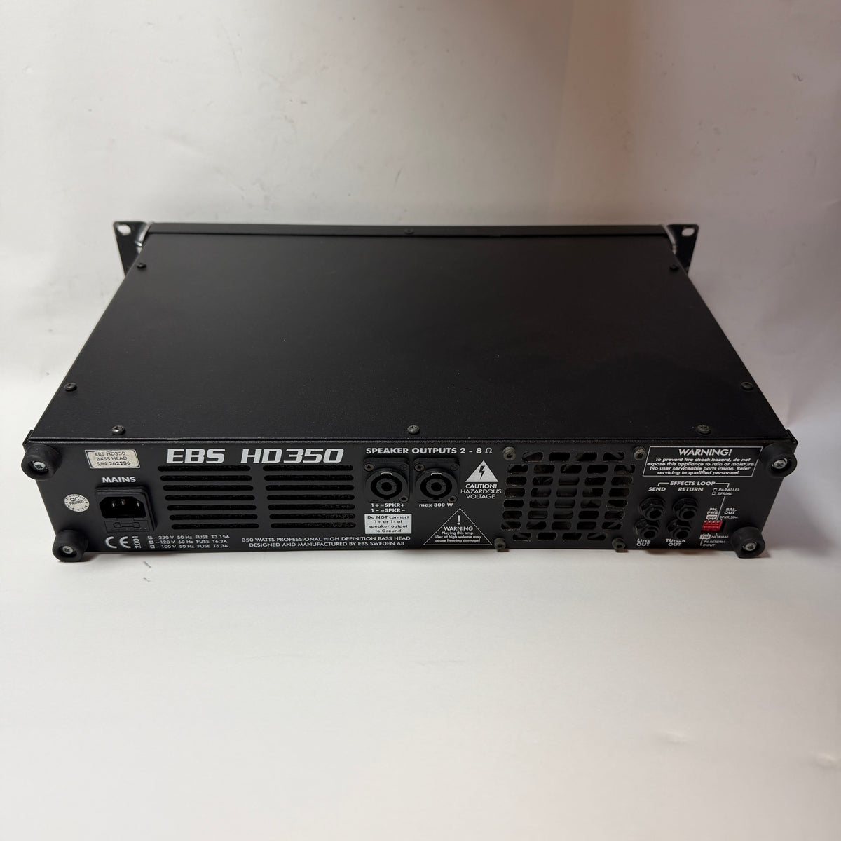 EBS HD350 Professional 350W Bass Amplifier Head (Pre-Owned)
