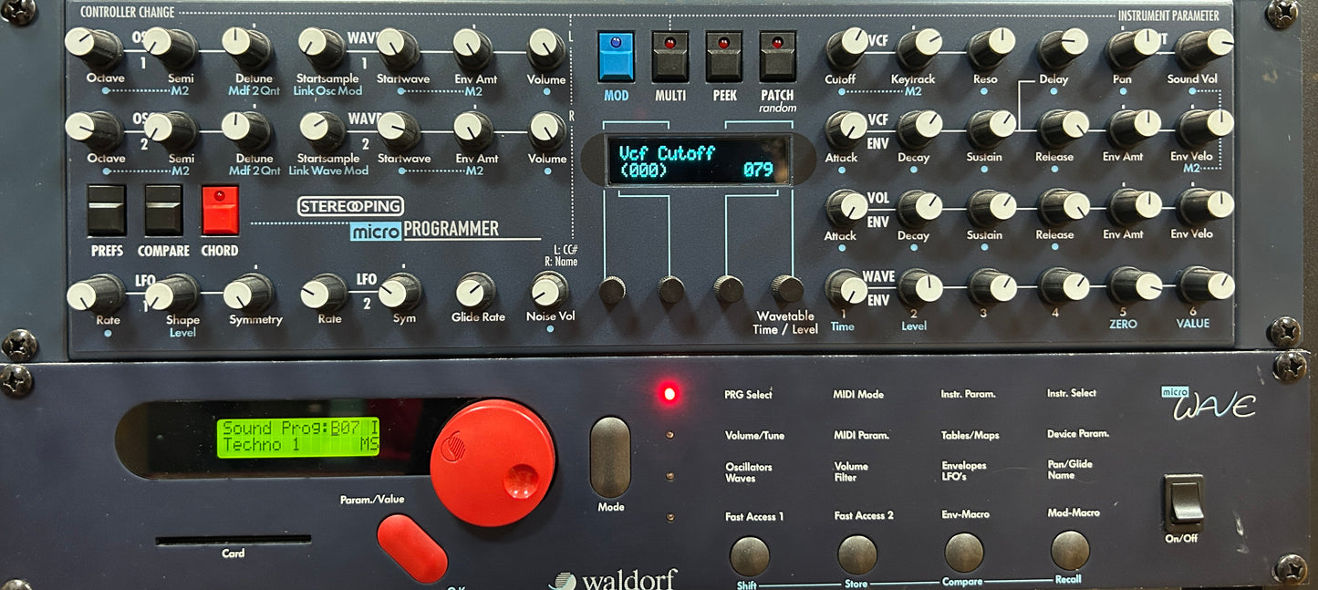 Waldorf Microwave 1 Rev-A Synth with Stereoping Controller