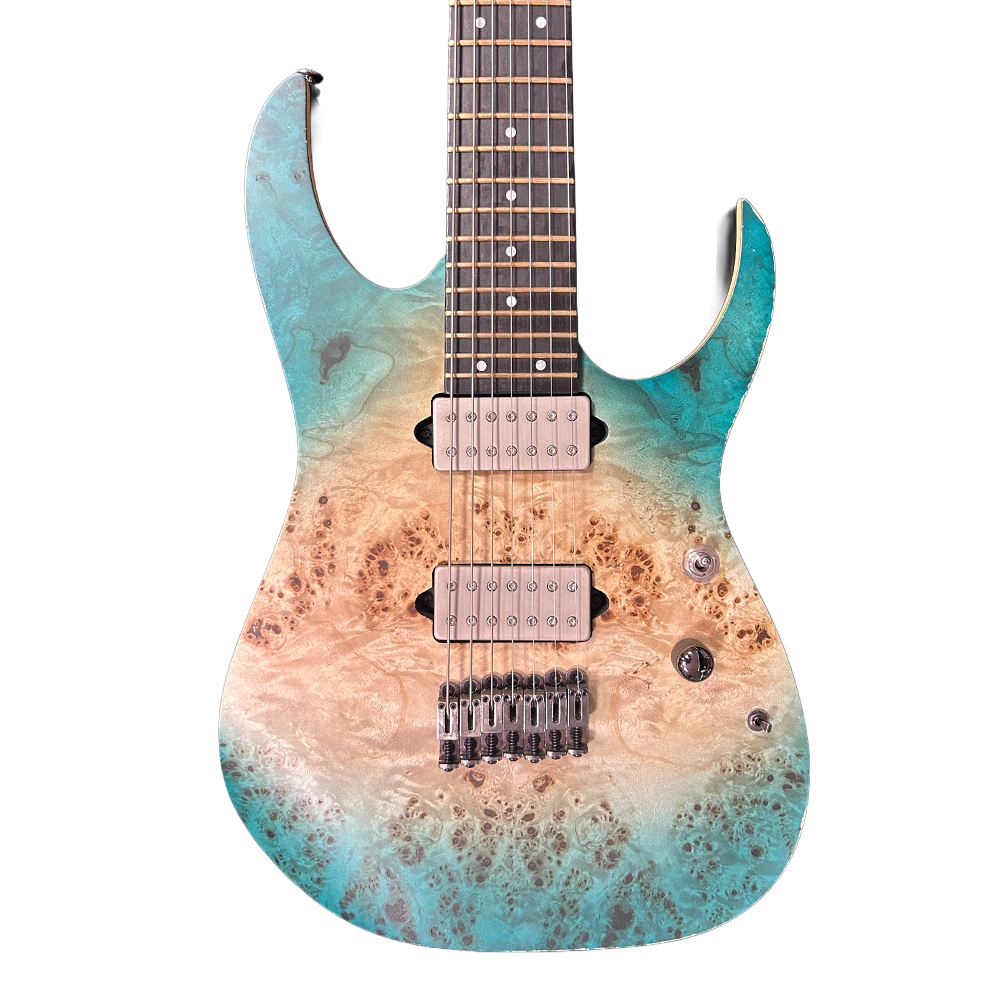 Ibanez RG1127PBFX Premium Electric Guitar - in Caribbean Islet Flat (Pre-Owned)