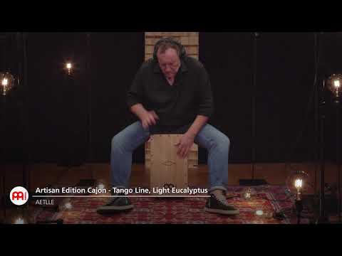 Meinl Artisan Edition AETLLE Tango Line Spanish Cajon, Light Eucalyptus Frontplate