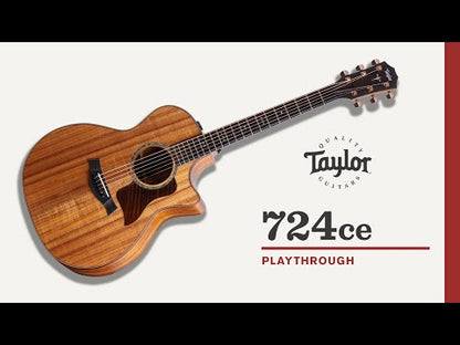 Taylor 724ce Hawaiian Koa Grand Auditorium Electro-Acoustic Guitar, Natural