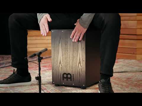 Meinl Percussion MCAJ100BK-CBF Headliner Series Snare Cajon, Charcoal Black Fade