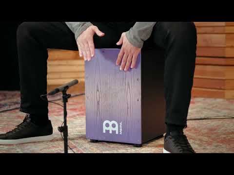 Meinl Percussion MCAJ100BK-LPF Headliner Series Snare Cajon , Lilac Purple Fade