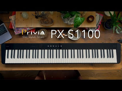 Casio Privia PX-S1100BK Portable Digital Piano, Black