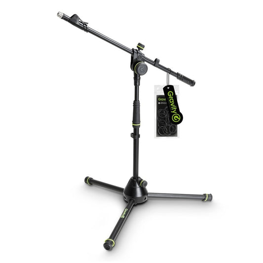 Gravity MS4222B Short Microphone Boom Stand with Folding Tripod Base