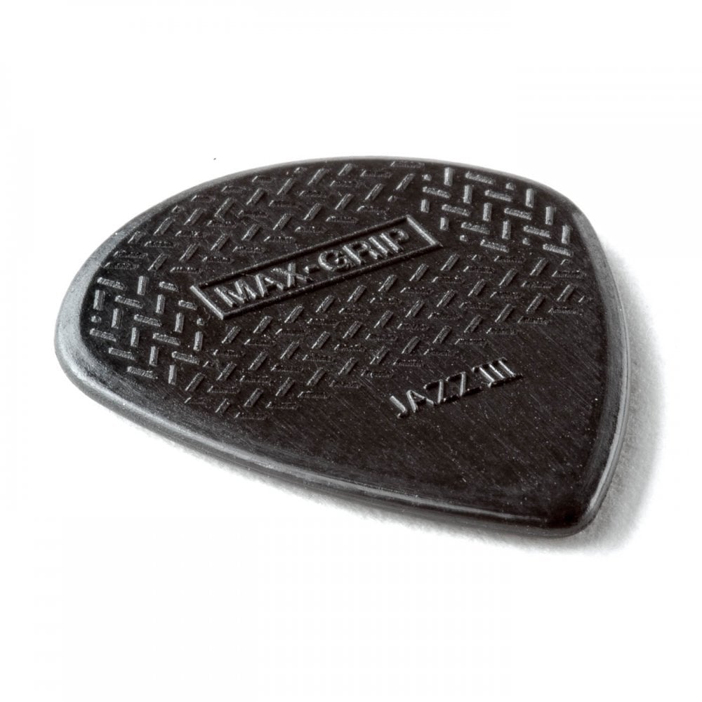 Dunlop Max-Grip Jazz III Nylon Guitar Pick 6 Pack, Black