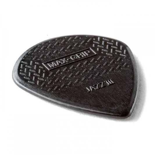 Dunlop Max-Grip Jazz III Nylon Guitar Pick 6 Pack, Black