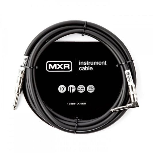 MXR Standard Instrument Cable 10ft Straight Jack - Angled Jack