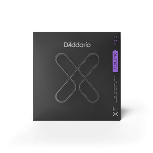 D'addario XTAPB1152, XT Acoustic Phosphor Bronze, Custom Light, 11-52