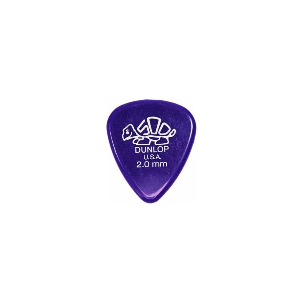 Dunlop Delrin 500 Standard Guitar Picks 2.00mm, 12 Pack