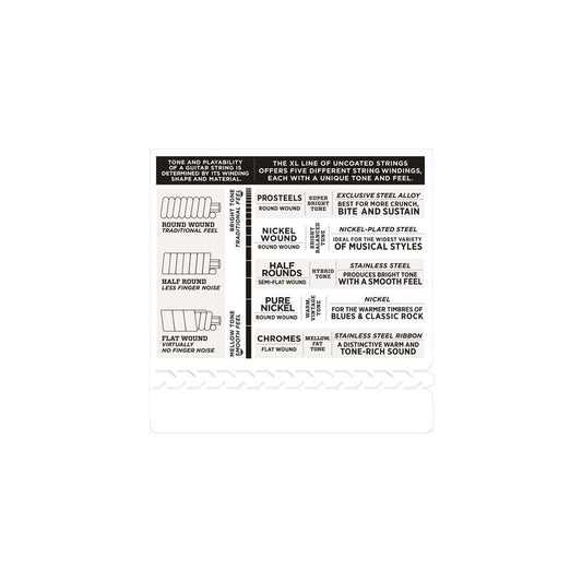D'Addario EXL117 Nickel Wound, Medium Top/Extra-Heavy Bottom, 11-56