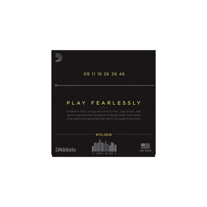 D'Addario NYXL0946 Nickel Wound Electric Guitar Strings, Super Light Top / Regular Bottom, 9-46