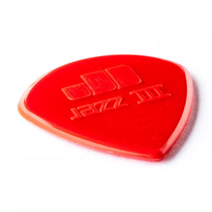 Dunlop Nylon Jazz III Guitar Pick 6 Pack, Red