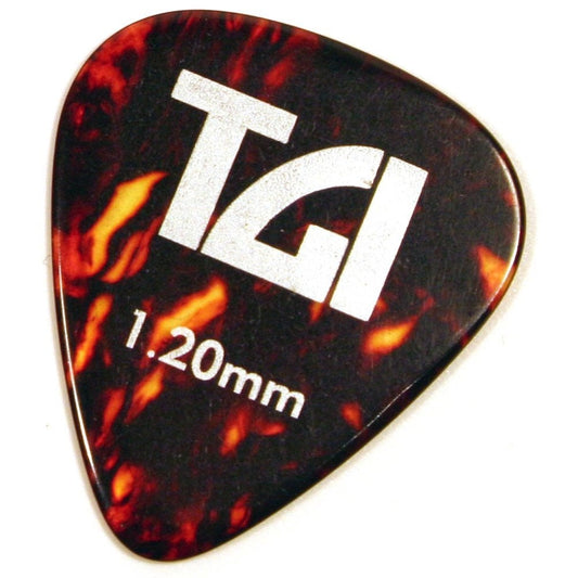 TGI Tortoiseshell Plectrums 1.2mm, 6 Pack