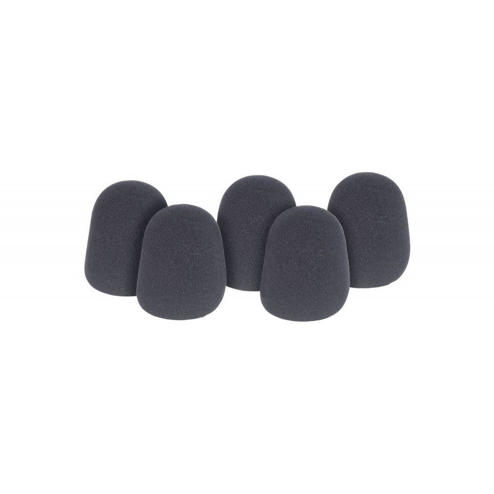 QTX Dynamic Microphone Windshields, 5 Pack