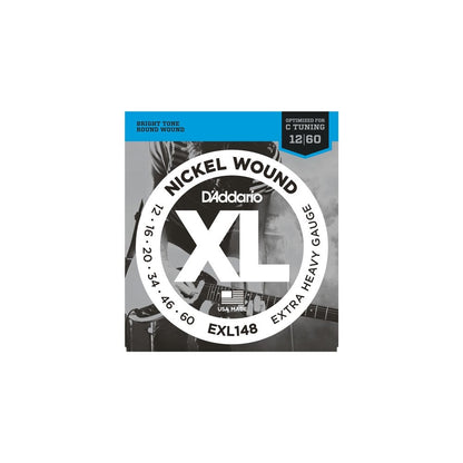 D'addario EXL148 Nickel Wound Electric Guitar Strings, Extra-Heavy, 12-60