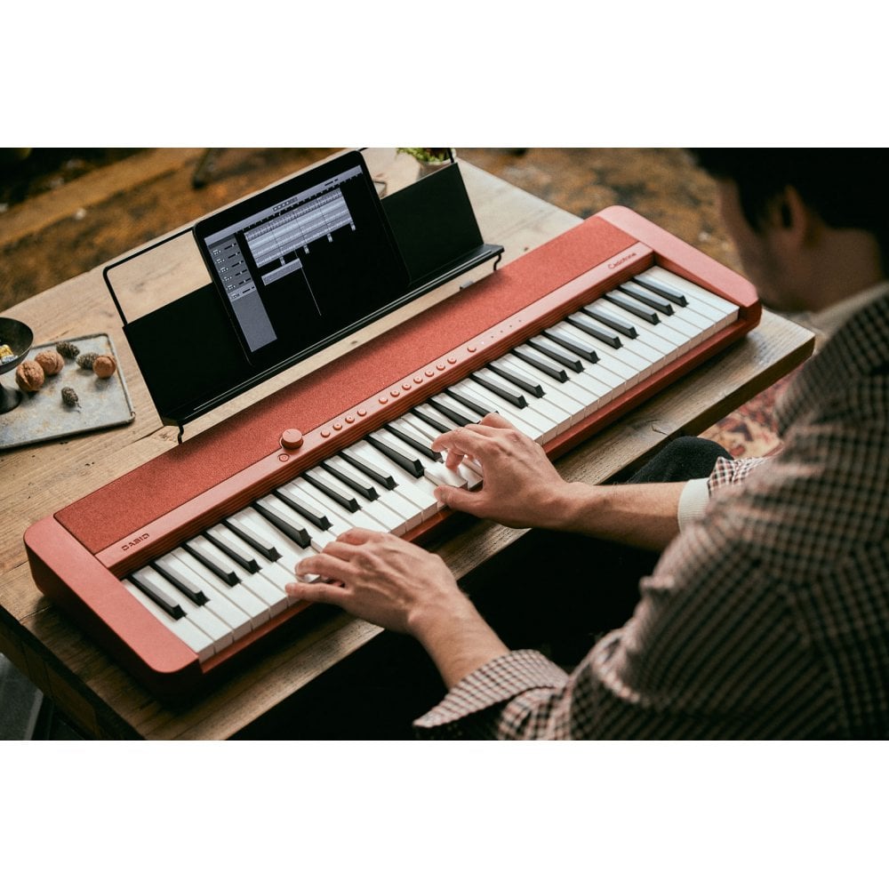 Casio CT-S1 Electronic Keyboard, Red