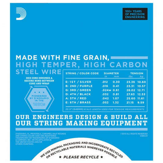 D'addario EXL120-3D Nickel Wound Electric Guitar Strings, Super Light, 9-42, 3 Sets
