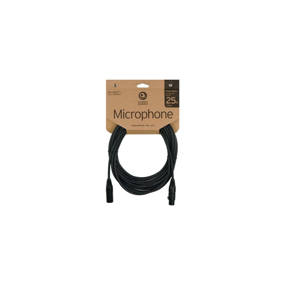 D'Addario Classic Series Microphone cable 7.6 m Male To Female XLR