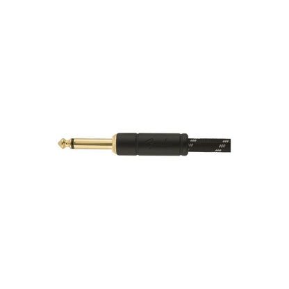 Fender Deluxe Series Instrument Cable, Straight/Angle, 10', Black Tweed