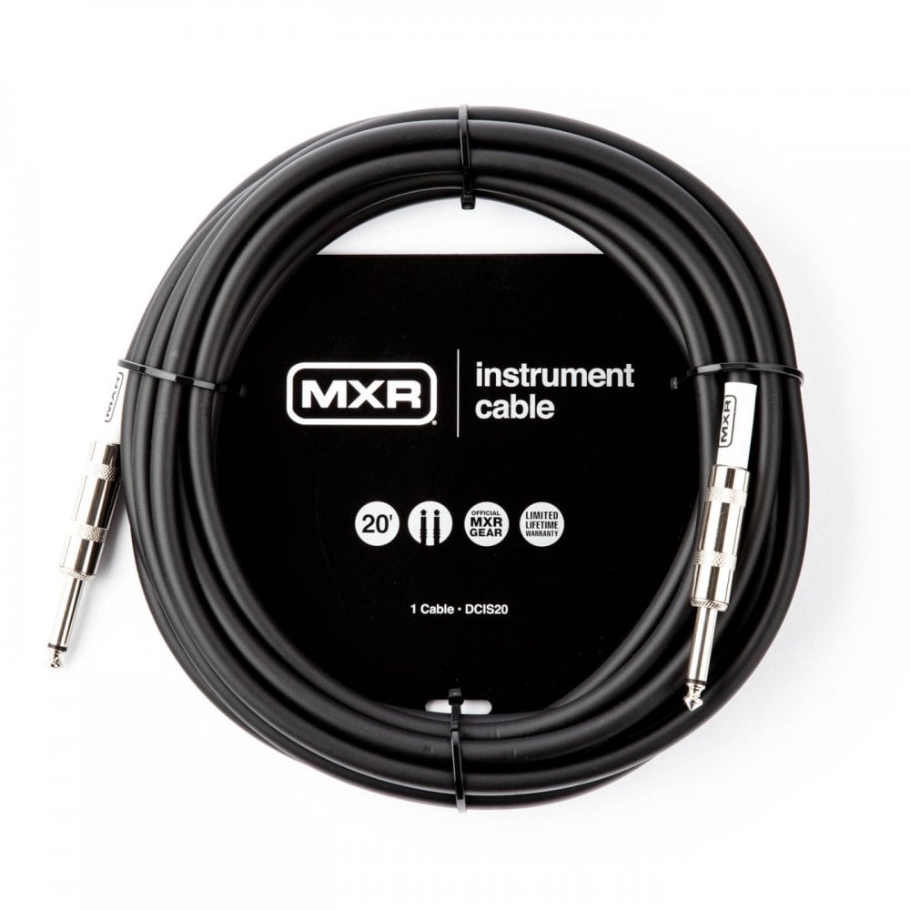 MXR Standard Instrument Cable 20ft Straight Jack - Straight Jack