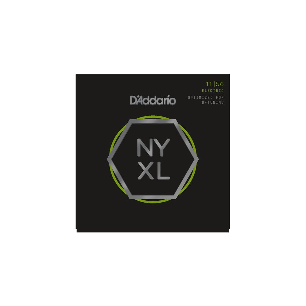 D'Addario NYXL1156 Nickel Wound, Medium Top / Extra-Heavy Bottom, 11-56