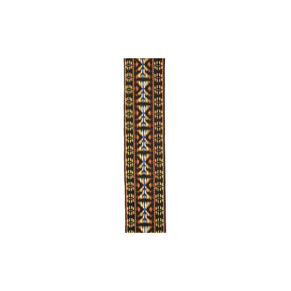 D'Addario by D'Addario Hootenanny Woven Banjo Strap in Yellow and Brown