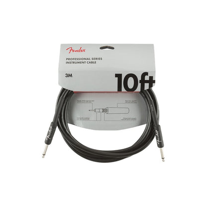Fender Professional Series Instrument Cable, Straight/Straight, 10', Black