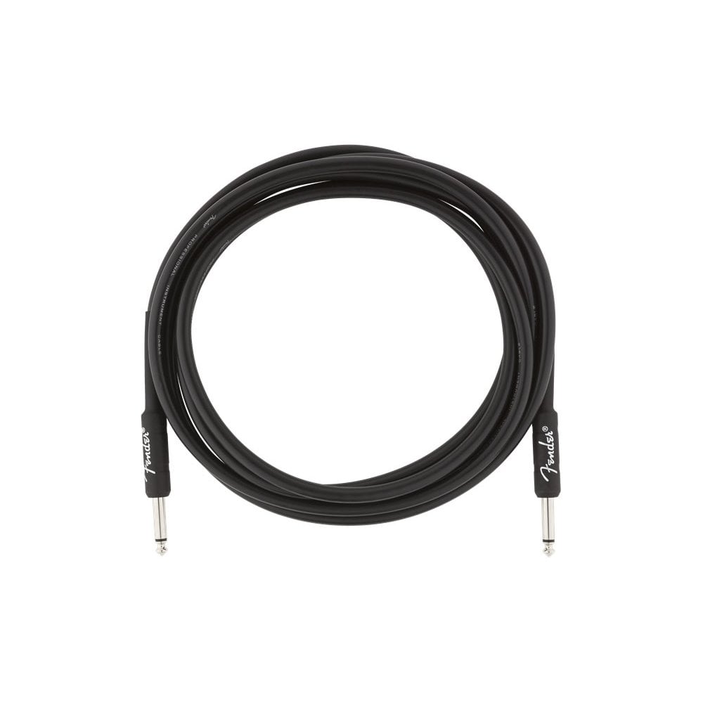 Fender Professional Series Instrument Cable, Straight/Straight, 10', Black
