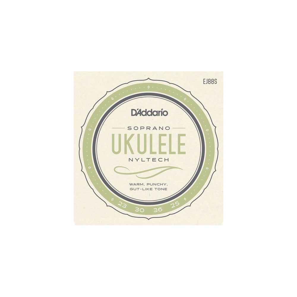 D'Addario EJ88S Nyltech Ukulele Strings, Soprano