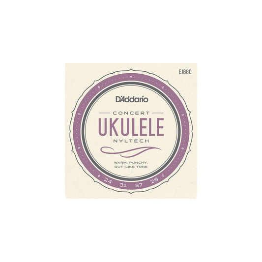 D'Addario EJ88C Nyltech Ukulele Strings, Concert