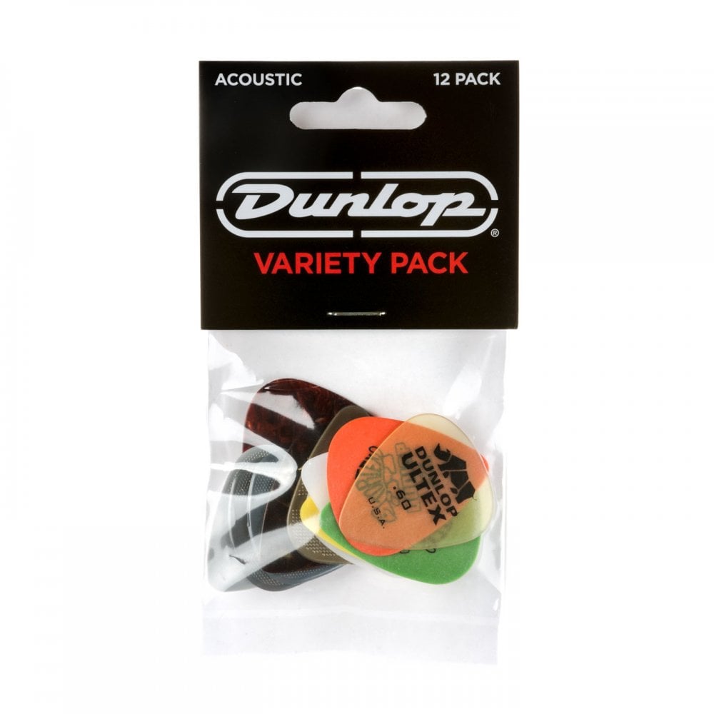 Dunlop PVP112 Acoustic Guitar Pick Variety 12 Pack