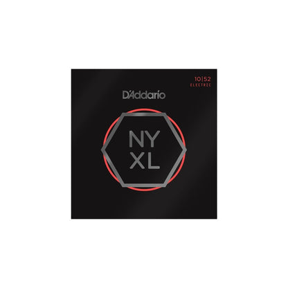 D'Addario NYXL1052 Nickel Wound Electric Guitar Strings, Light Top / Heavy Bottom, 10-52