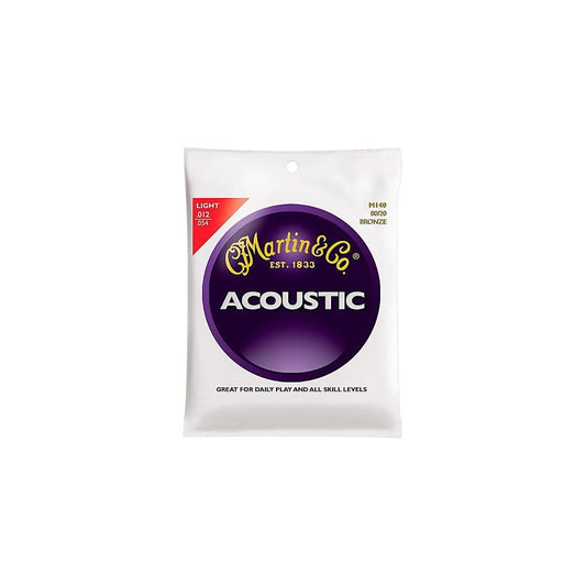 Martin M140 Bronze Acoustic Guitar Strings 12-54