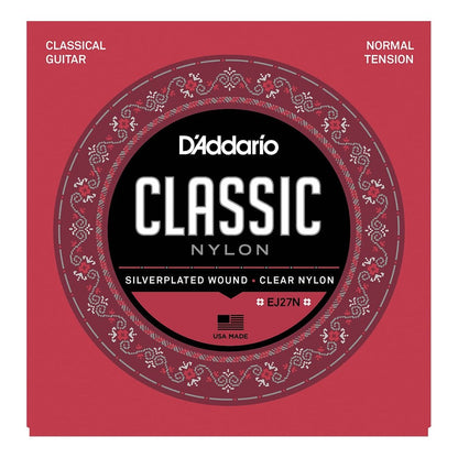 D'Addario EJ27N Student Nylon Classical Guitar Strings, Normal Tension