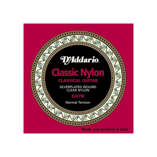 D'Addario EJ27N Student Nylon Classical Guitar Strings, Normal Tension